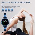 Yihou Women Smart Watch for Android iOS Phone Fitness Tracker Waterproof Activity Tracker Pedometer Step Calories Counter Sleep Tracker Exercise Sport Luxury Fashion Lady Smartwatch Gold Silver Blue - Image 4